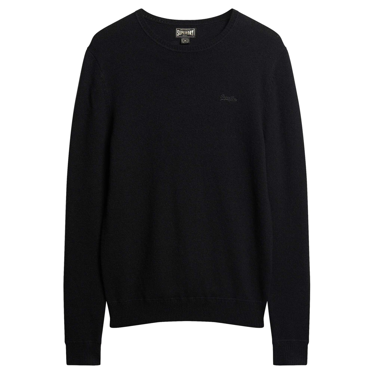 

Трикотажный джемпер узкого кроя essential Superdry, черный