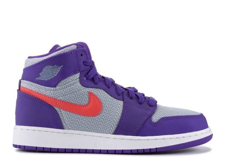 

Кроссовки AIR JORDAN 1 RETRO HIGH GG 'FIERCE PURPLE', синий