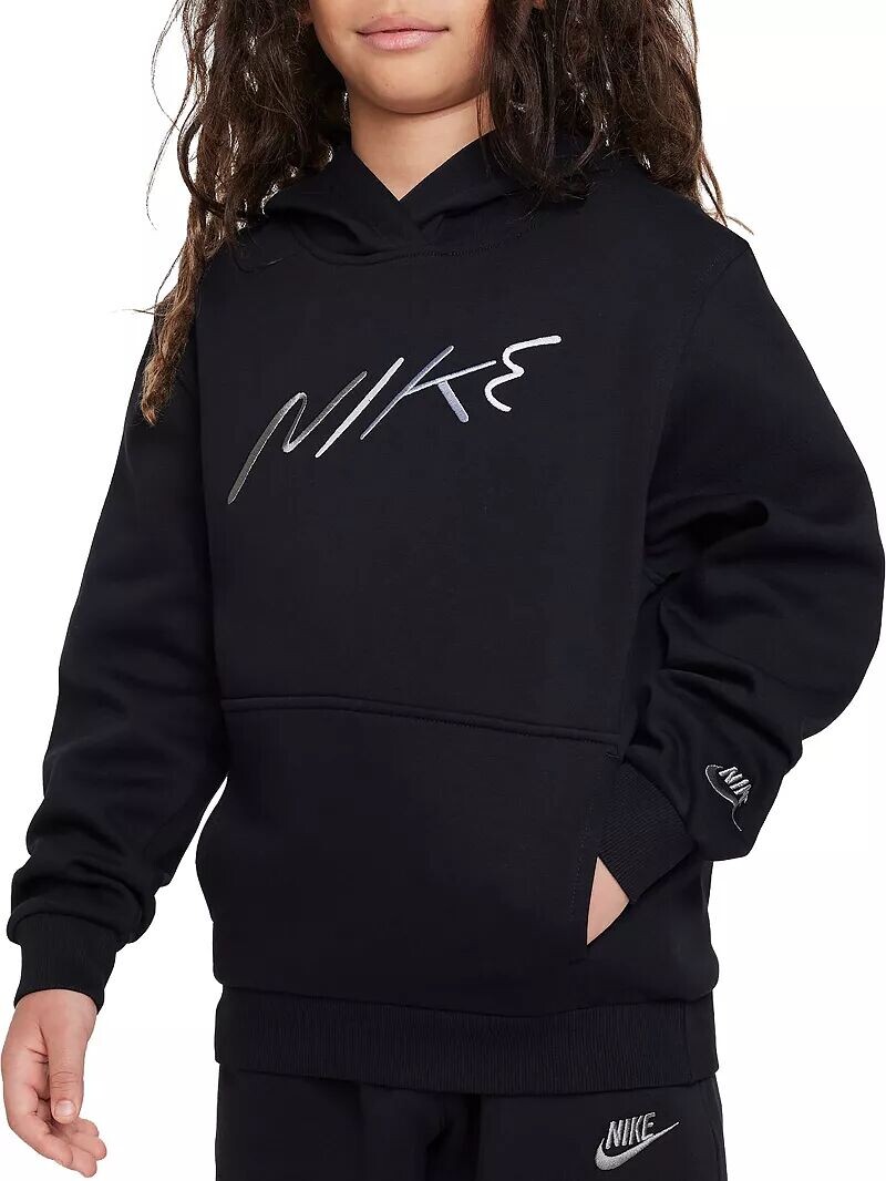 

Флисовая худи Nike Kids' Sportswear Club+, черный