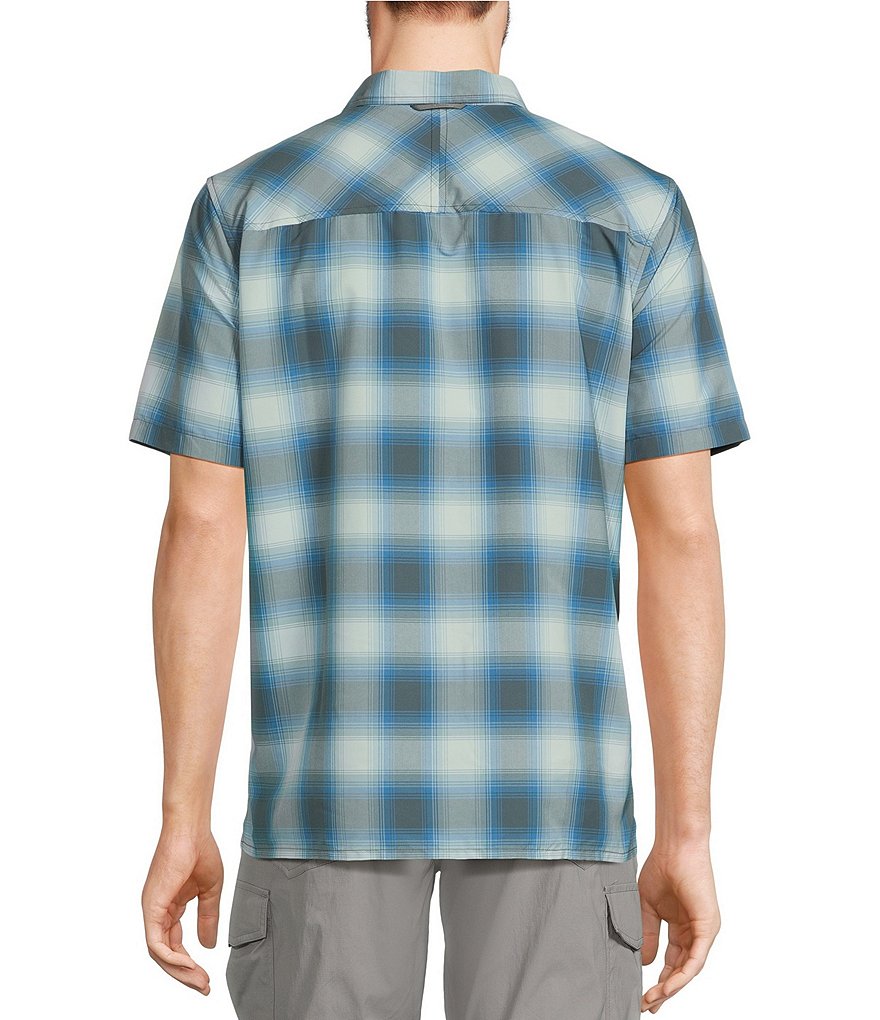 Рубашка с коротким рукавом L.L.Bean SunSmart Cool Weave, синий