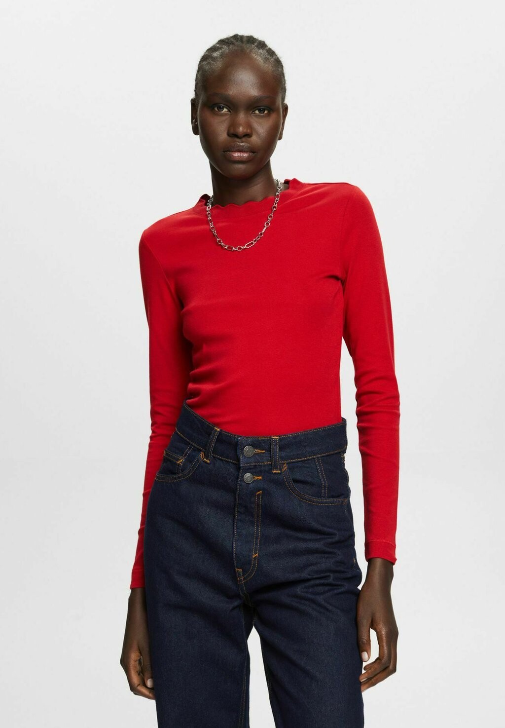 

Рубашка с длинным рукавом Esprit, красный