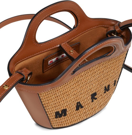 

Микросумка Tropicalia из кожи и рафии Marni