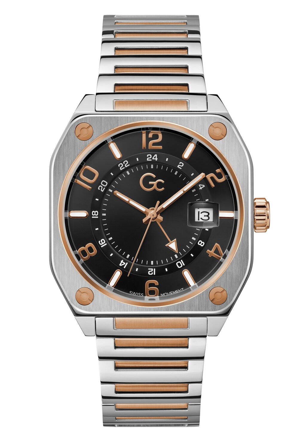 

Часы Gc Airborne Gc Watches, цвет silver rose gold