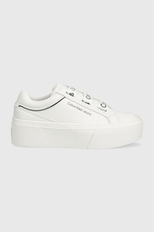 

Кроссовки YW0YW00868 FLATFORM+ LOW BRANDED LACES Calvin Klein Jeans, белый