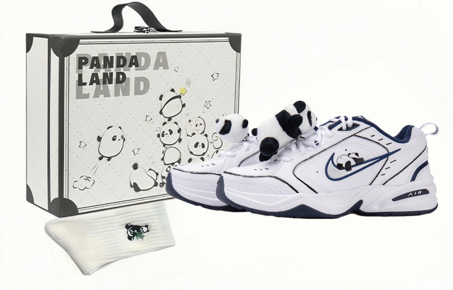 

Массивные кроссовки Nike Air Monarch 4 унисекс, Black/White