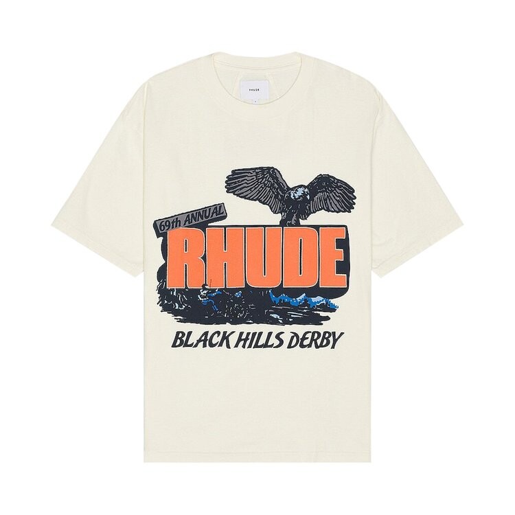 

Футболка Rhude Black Hills Rally 'Vintage White', белый