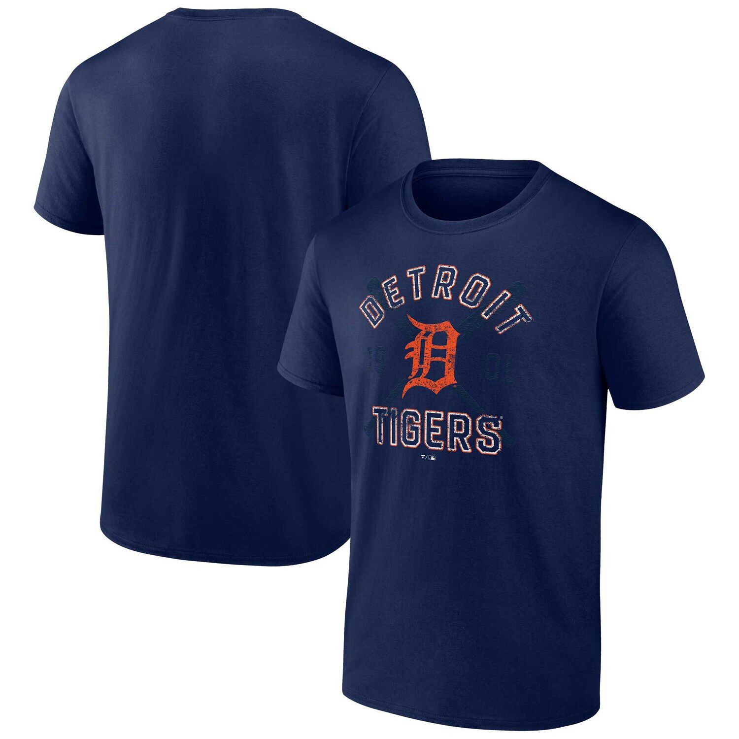 

Мужская темно-синяя футболка с логотипом Fanatics Detroit Tigers Second Wind