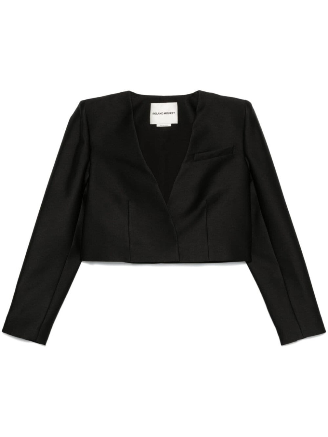

Roland Mouret укороченная куртка из тафты, черный
