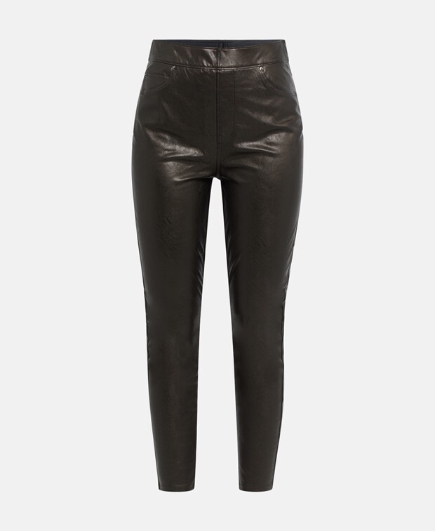 

Брюки из кожи Spanx, цвет Caviar Black