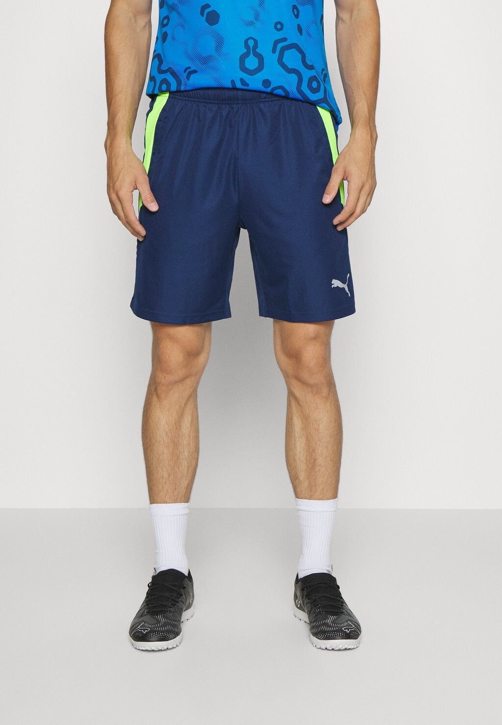 

Спортивные шорты TEAMLIGA TRAINING SHORTS 2 OPEN POCKETS Puma, персидский синий/профессиональный зеленый