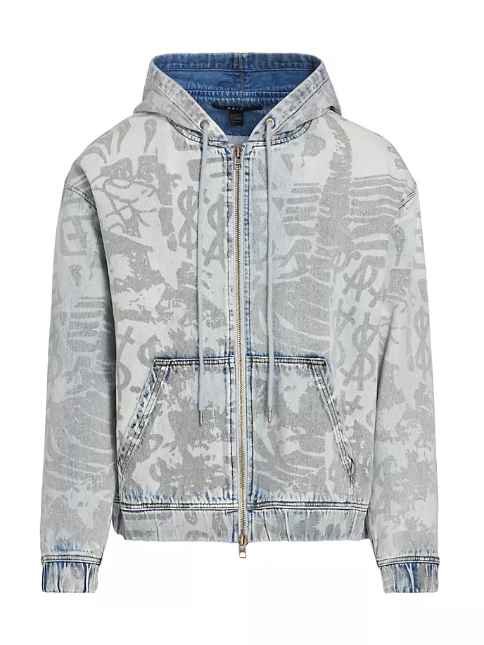 

Джинсовая толстовка с коллажем Ksubi, цвет denim