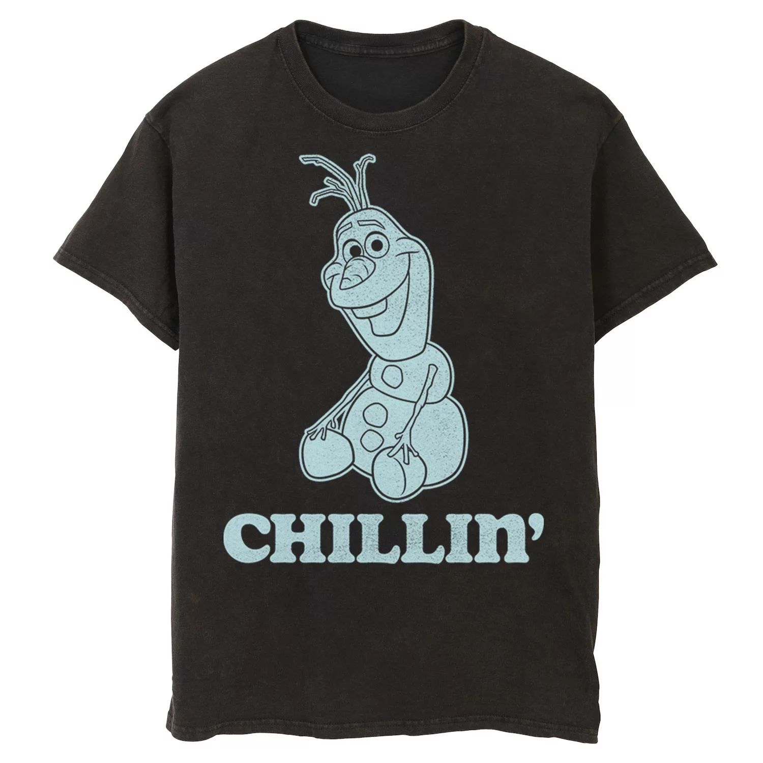 Мужская футболка с портретом Disney Frozen Olaf Chillin'