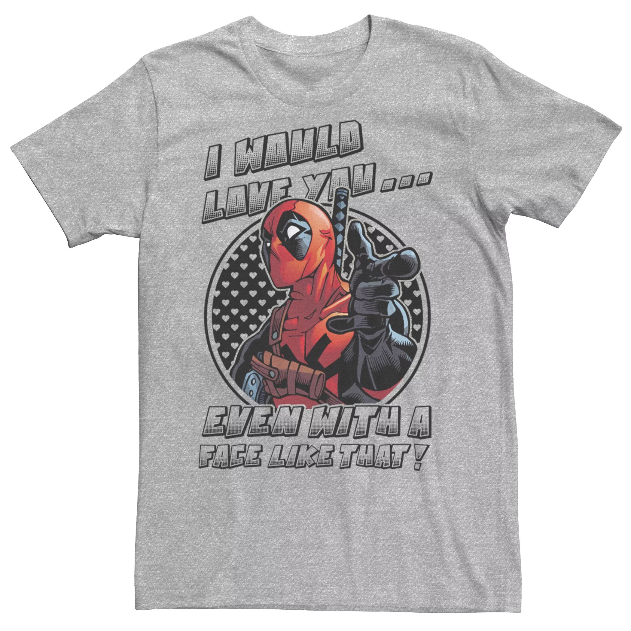 Мужская футболка «Дэдпул» с изображением Дэдпула из комиксов Marvel «Я бы тебя любил…» Licensed Character