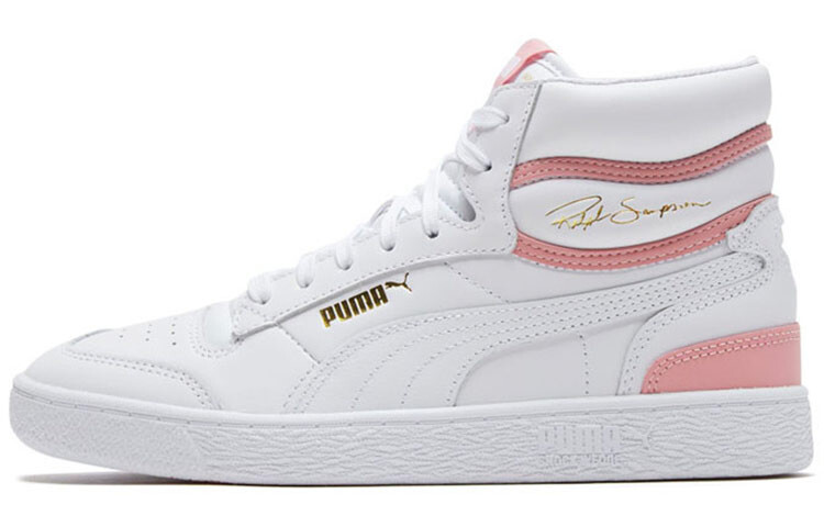 

Puma Ralph Sampson Mid Женские туфли для скейтбординга Розовый Белый