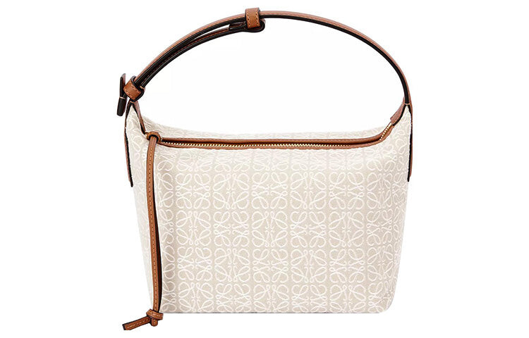 

Сумка Жаккардовая Loewe на одно плечо Fabric Cubi Anagram Series, слоновая кость