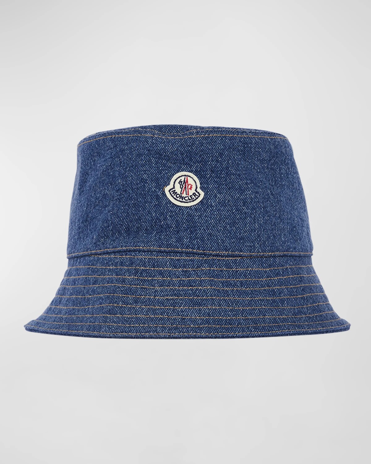 

Джинсовая панама с нашивкой-логотипом Moncler, цвет Navy