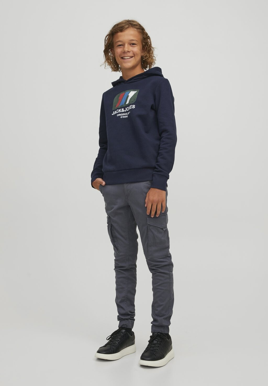 

Брюки-карго Jack & Jones Junior, синий