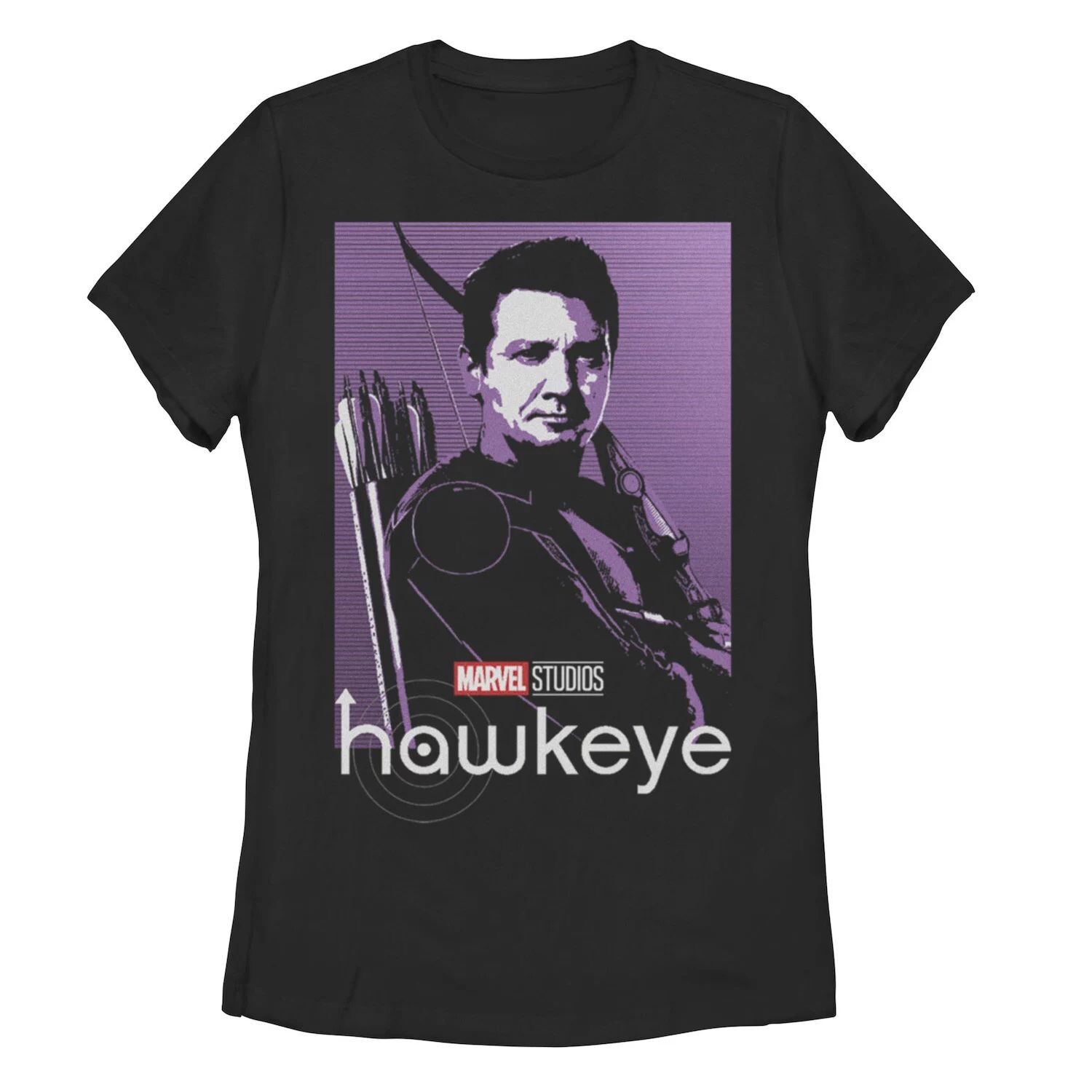 

Футболка с плакатом в тон фиолетового цвета Marvel Hawkeye для детей Juniors Marvel