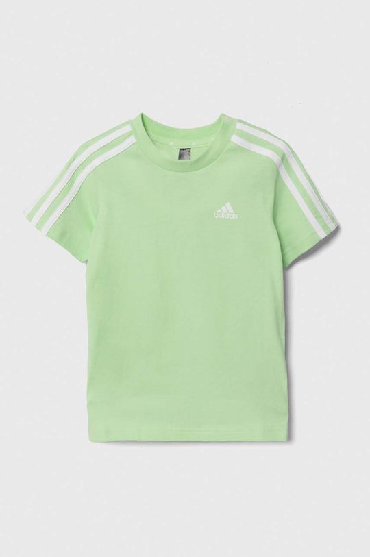 adidas Детская хлопковая футболка, зеленый фото
