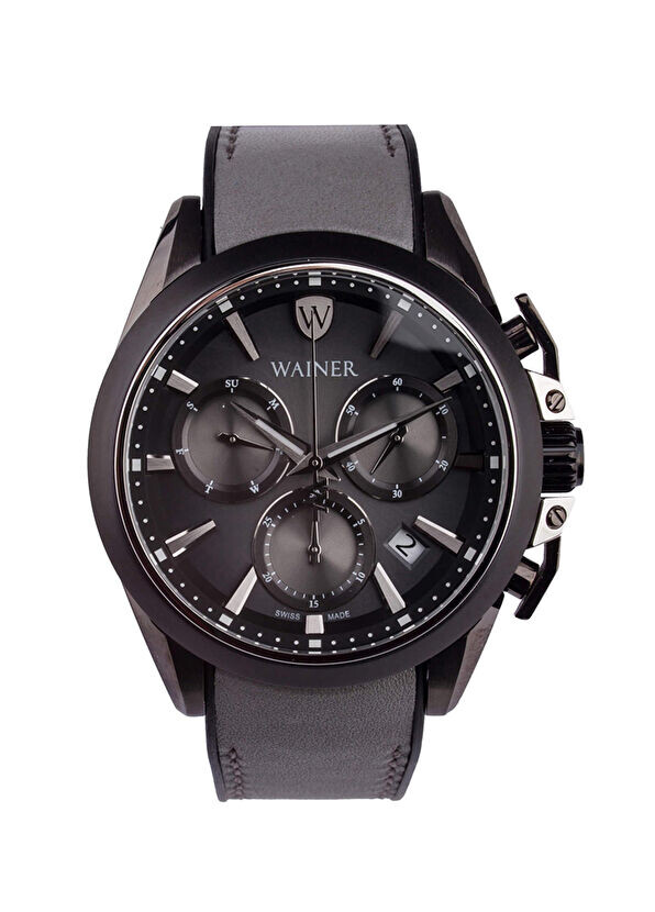 

Wa.16101-B стальные мужские наручные часы Wainer, черный