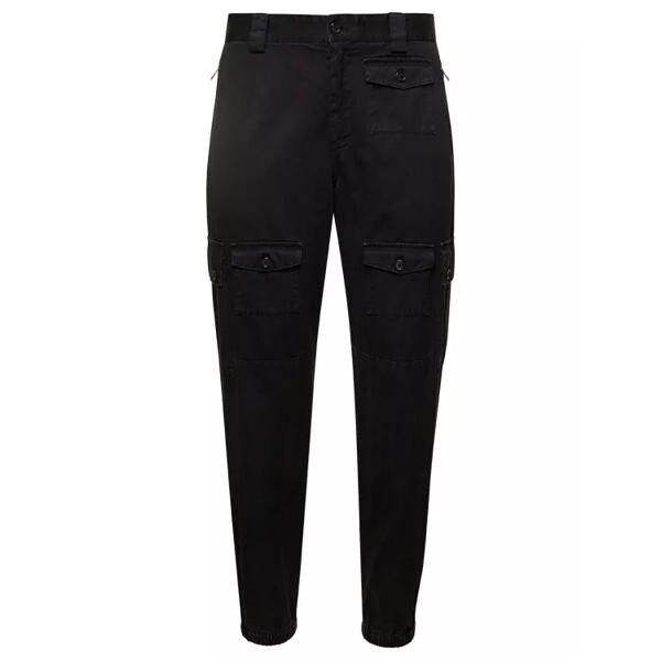 

Брюки cargo pants with multi-pockets in cotton Dolce&Gabbana, черный
