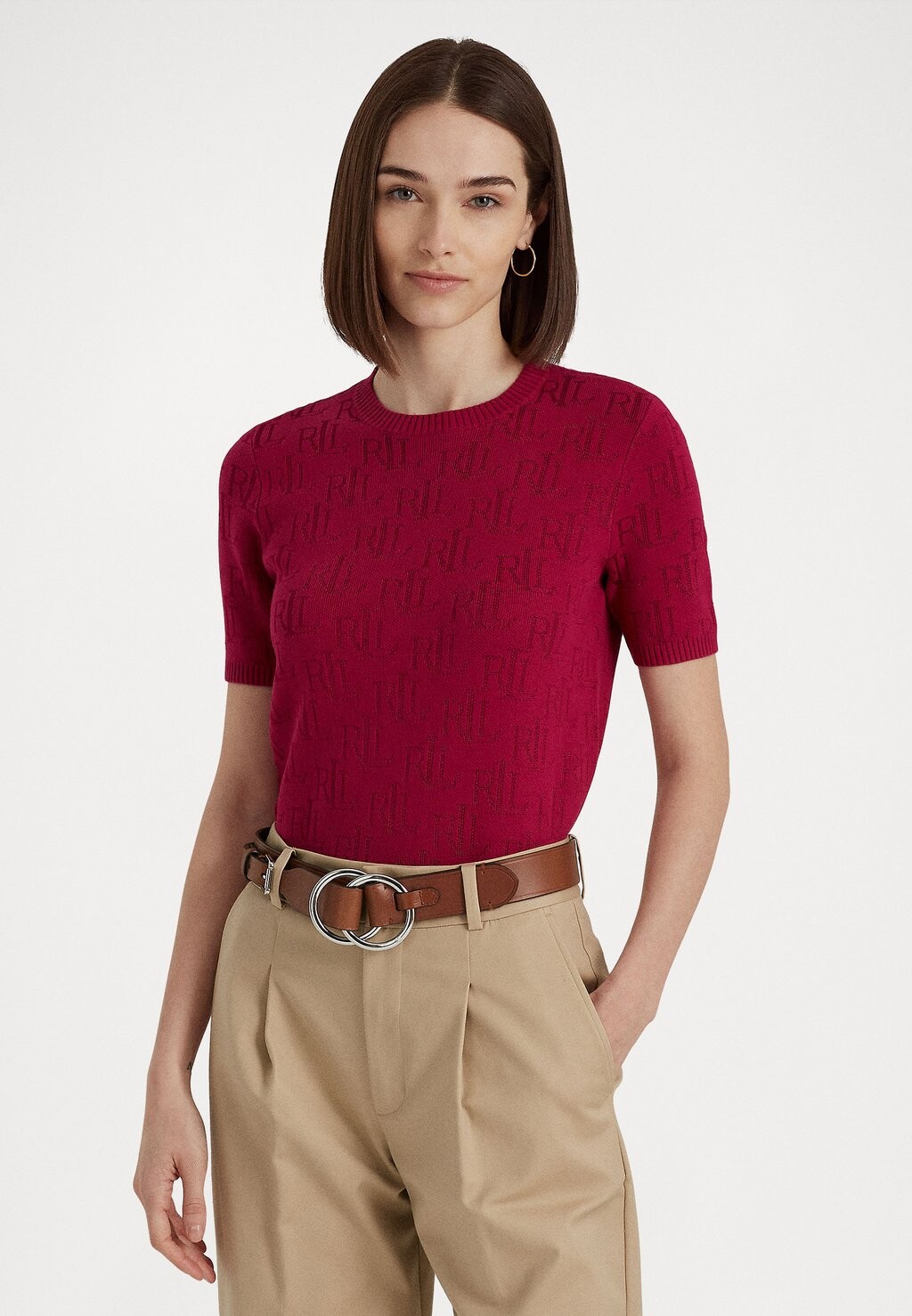 

Футболка с принтом Lauren Ralph Lauren, Коричневый