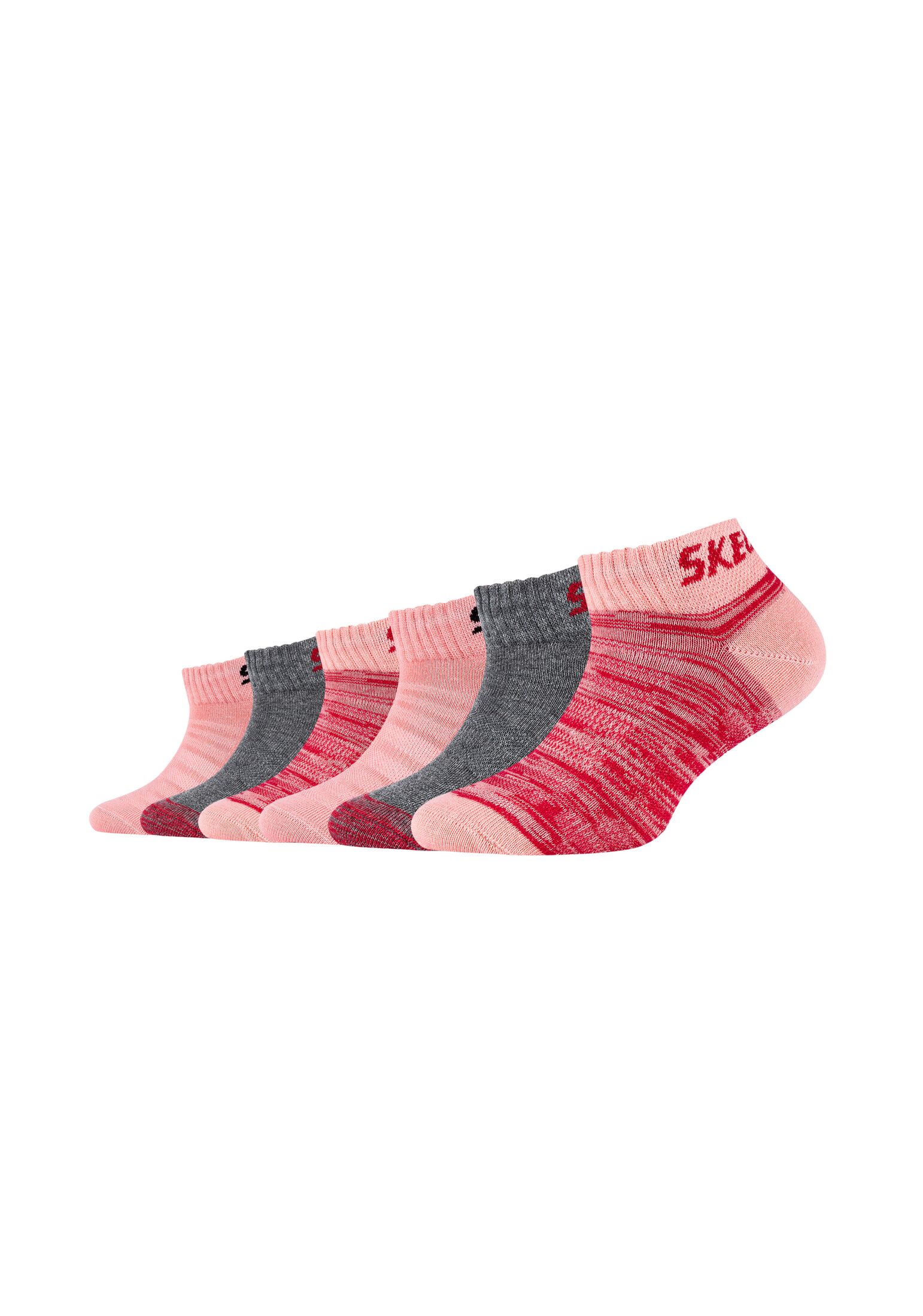 Носки Skechers Sneaker 6 шт mesh ventilation, цвет flamingo mix носки skechers sneaker 6 шт mesh ventilation цвет pink glow mix