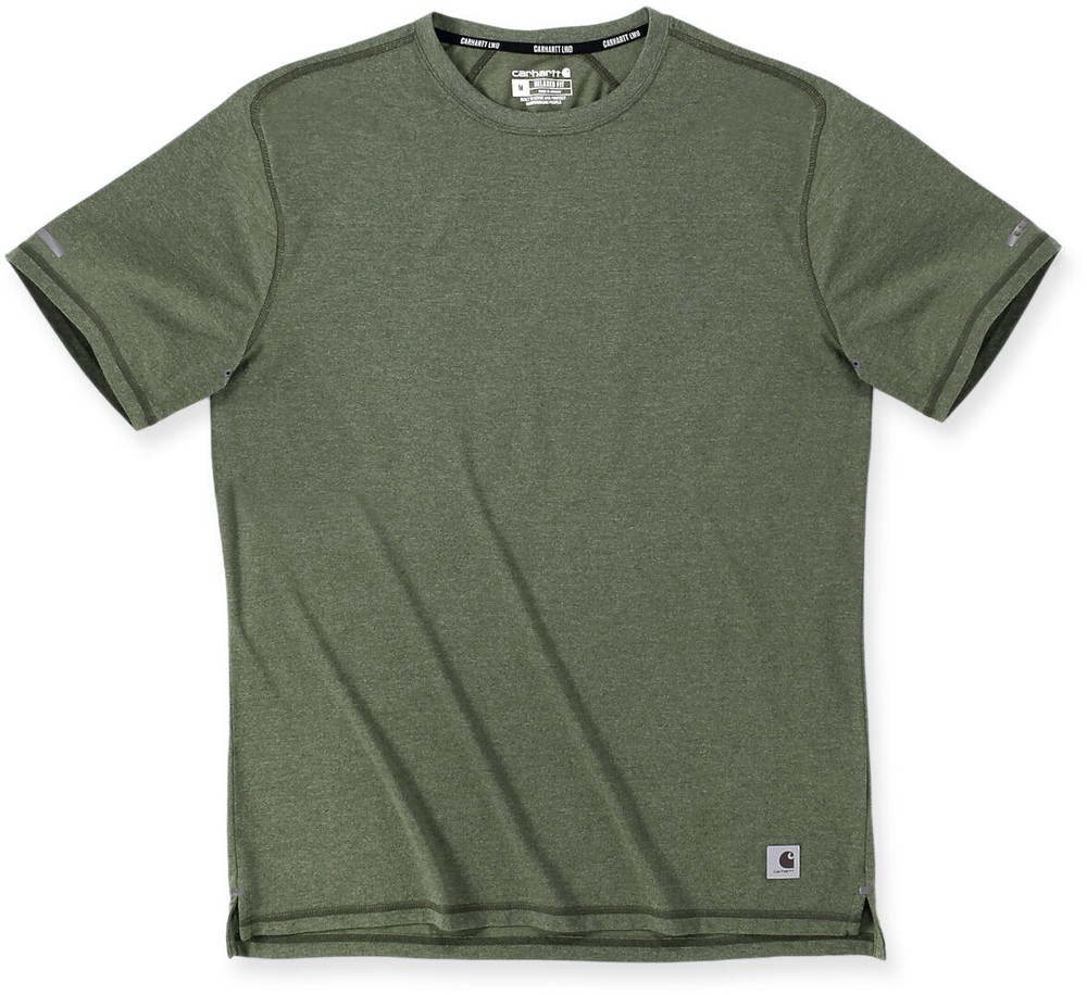 Легкая прочная футболка свободного кроя Carhartt, темно-зеленый цена и фото
