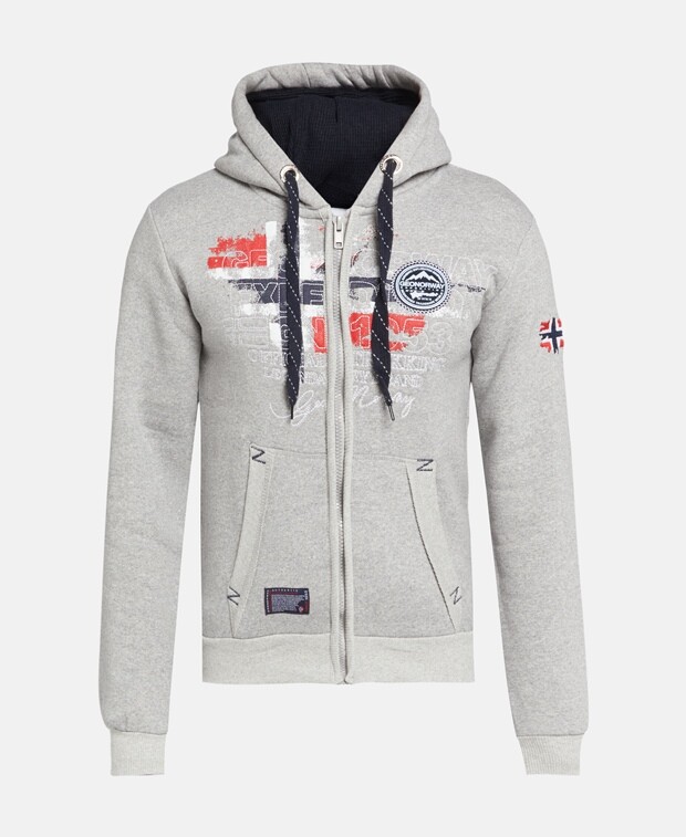 

Толстовка с капюшоном Geographical Norway, цвет Medium Grey
