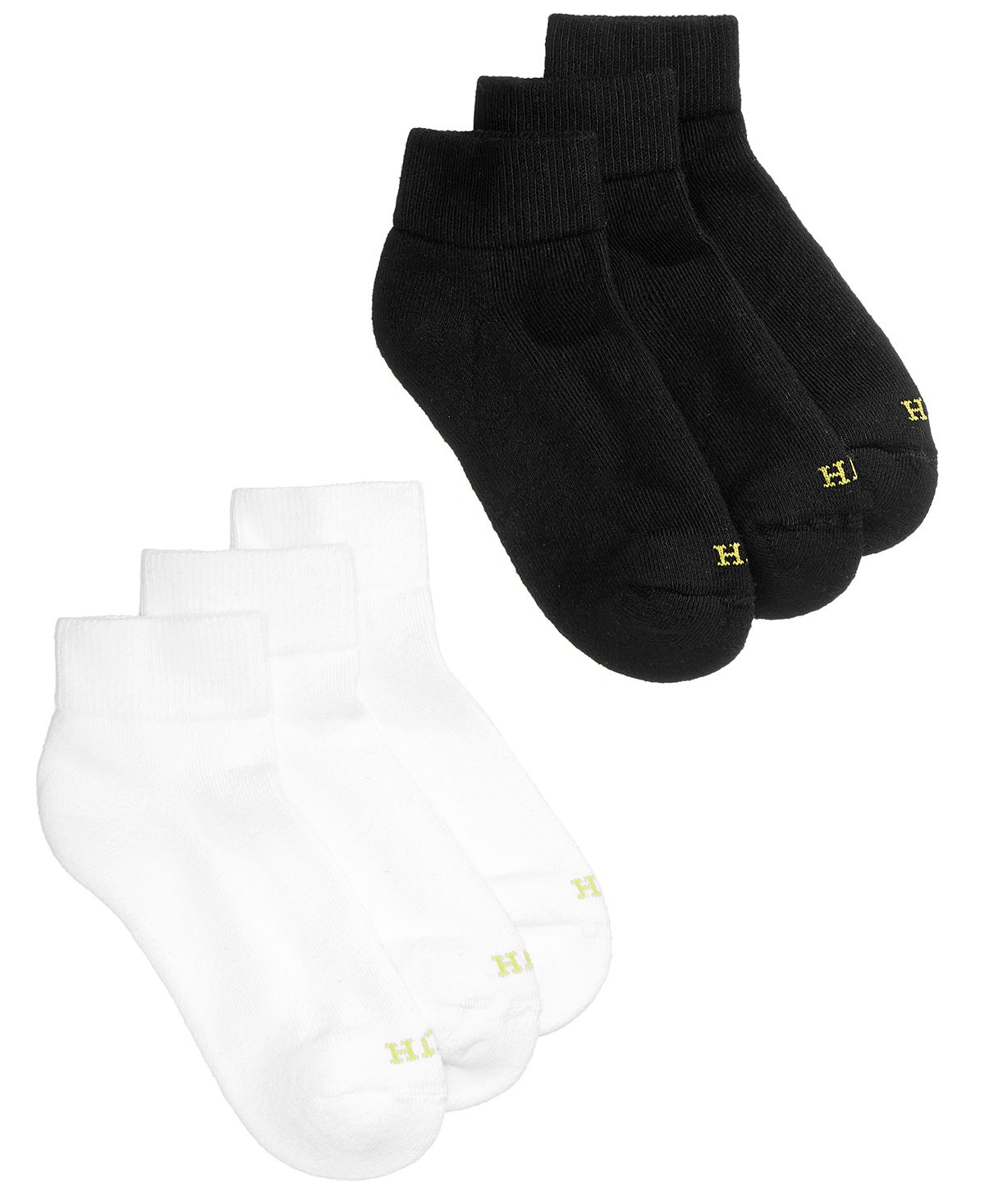 цена Набор из 6 женских носков-четвертинок Hue
