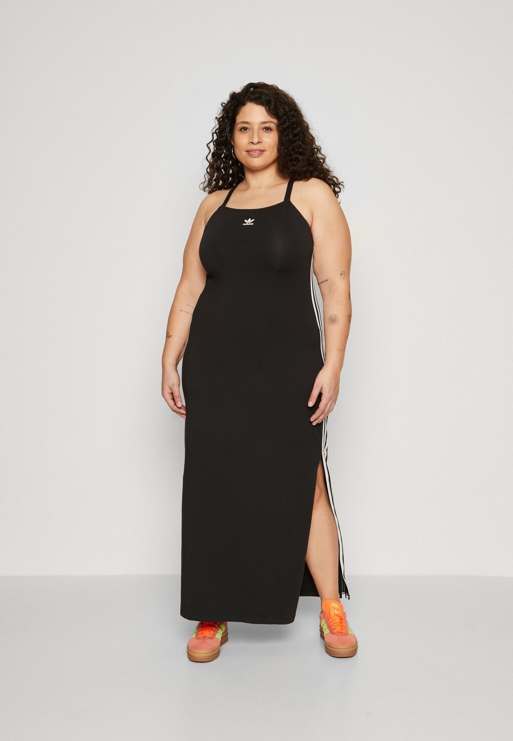 

Платье из джерси 3 STRIPES DRESS adidas Originals, цвет black