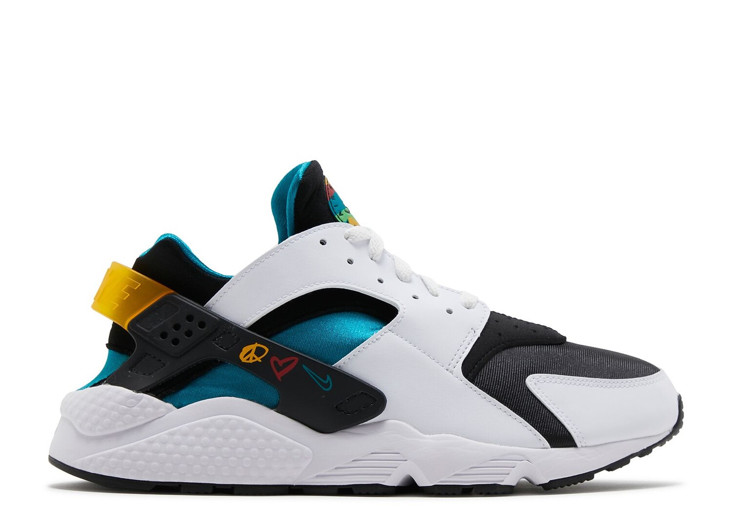 Кроссовки Nike Air Huarache 'Peace, Love, Swoosh', белый кроссовки nike air huarache unisex синий красный черный