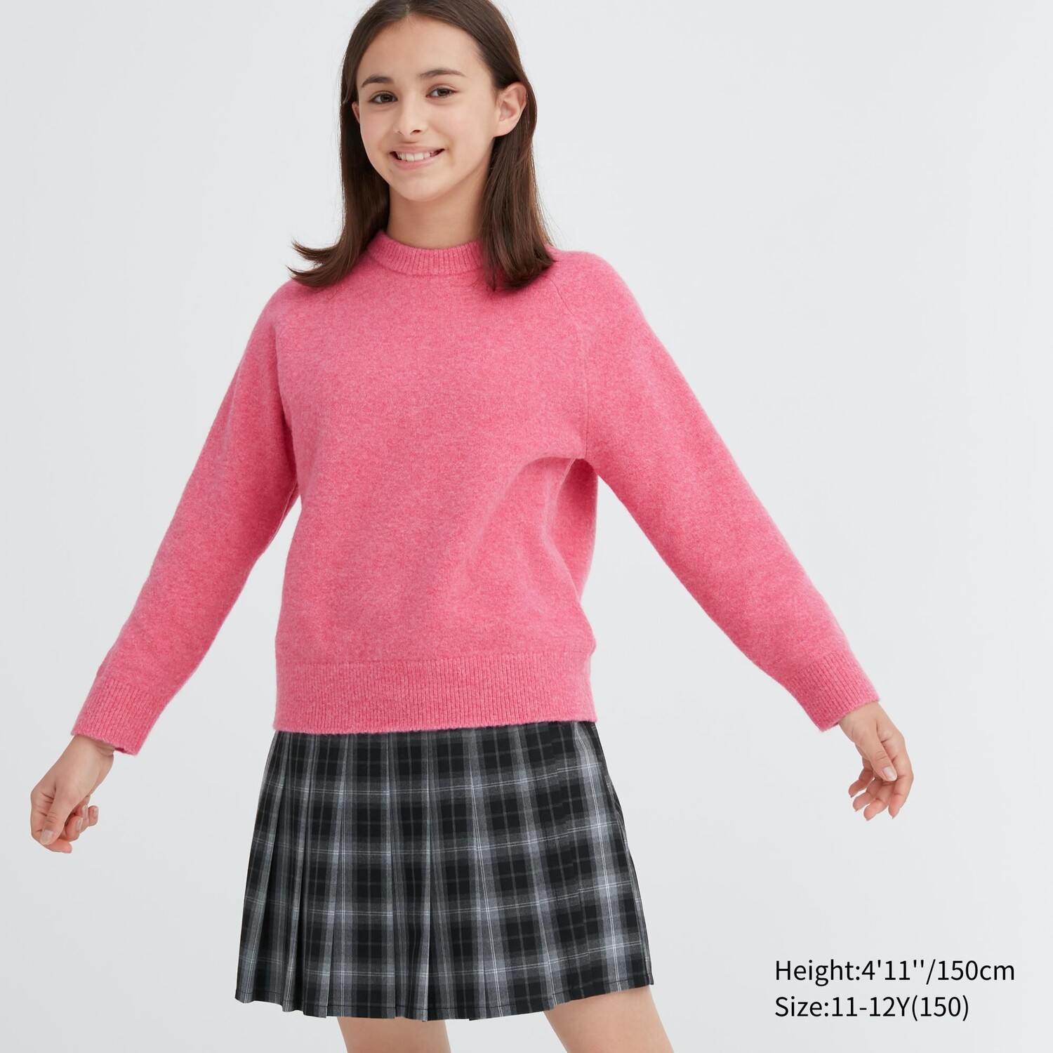 

Детский джемпер из пряжи суфле Uniqlo, розовый