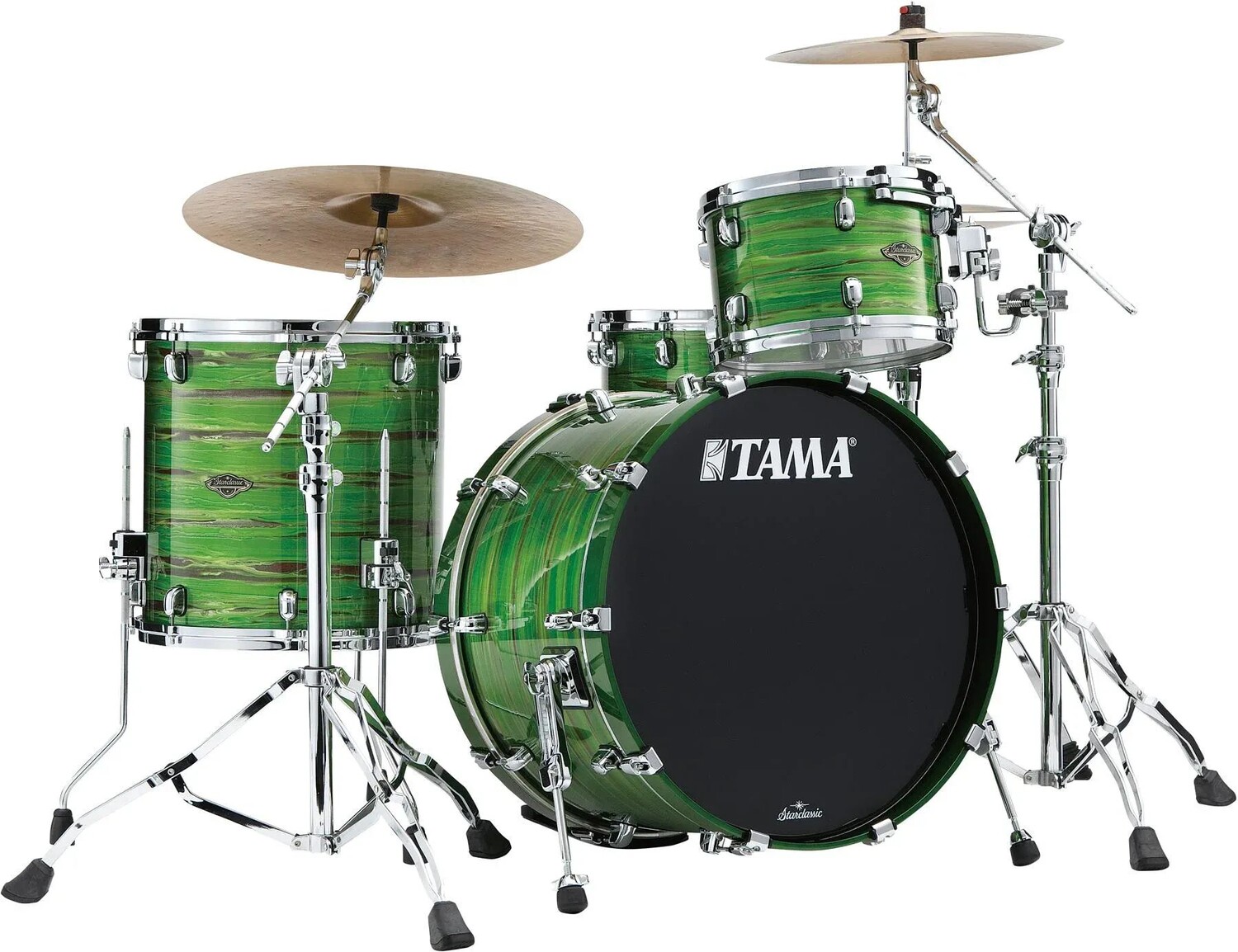 

Tama Starclassic Орех/Береза ​​WBS32RZS Набор из 3 предметов - лак Shamrock Oyster