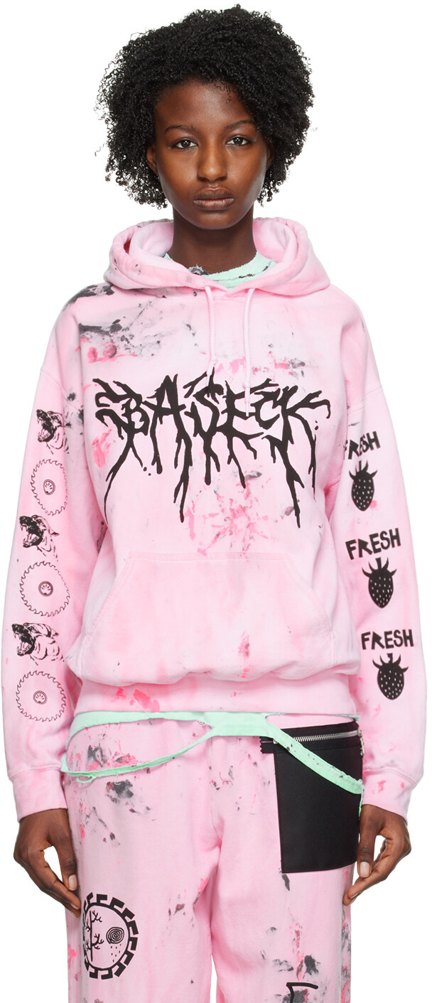 

Розовый худи Baseck Collab Dirty WESTFALL
