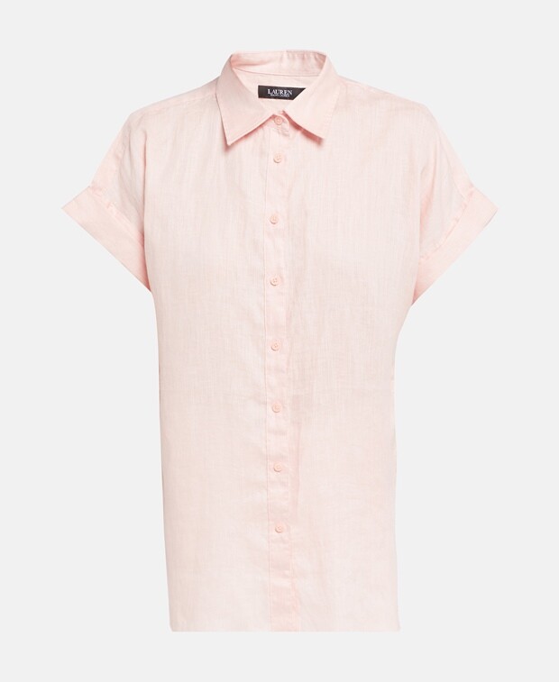 

Льняная блузка Lauren Ralph Lauren, роза