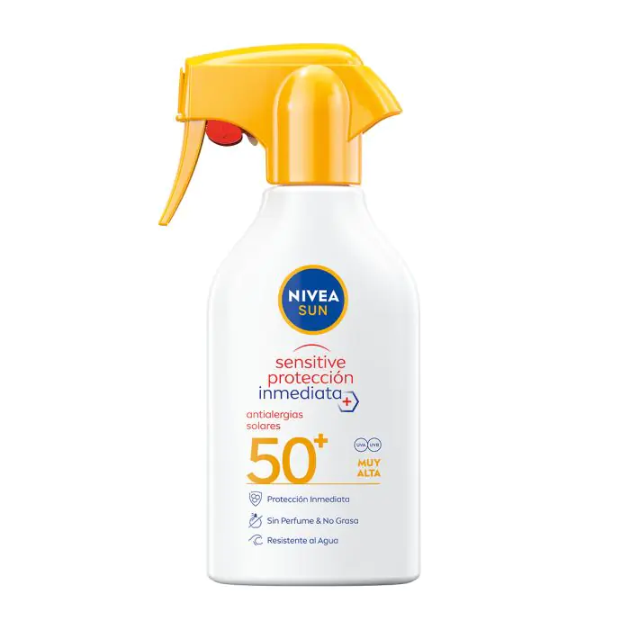 

Солнцезащитный крем spray solar sensitive antialergias solares Nivea, объем 270 мл