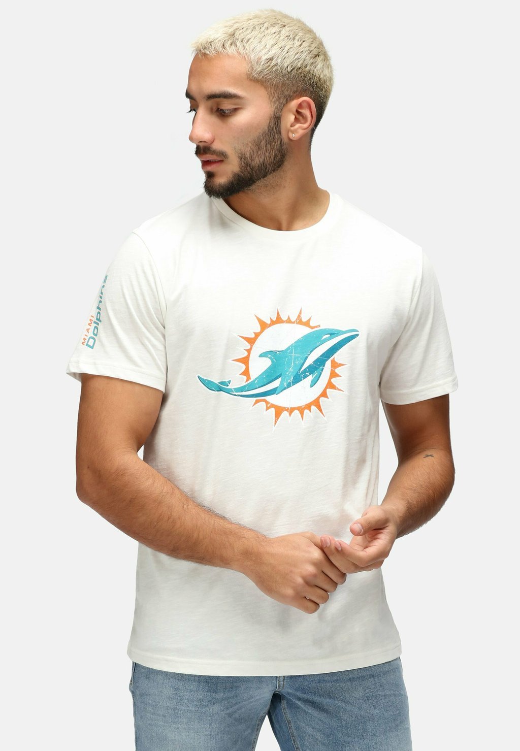 

Футболка с принтом NFL MIAMI DOLPHINS Re:Covered, цвет white