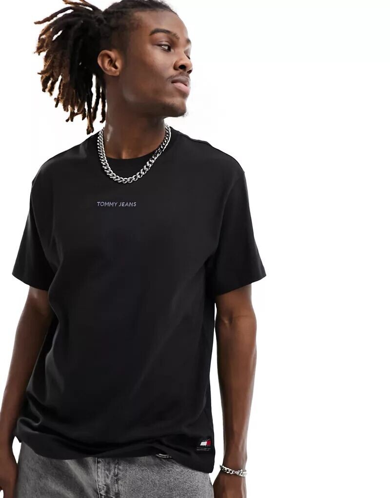 

Черная футболка классического кроя Tommy Jeans New Classics