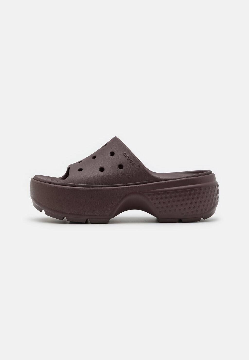 Тапочки Stomp Slide Unisex Crocs, цвет mocha