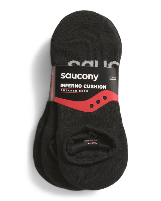 

3 пары носков-кроссовок Inferno Cushion Saucony, черный