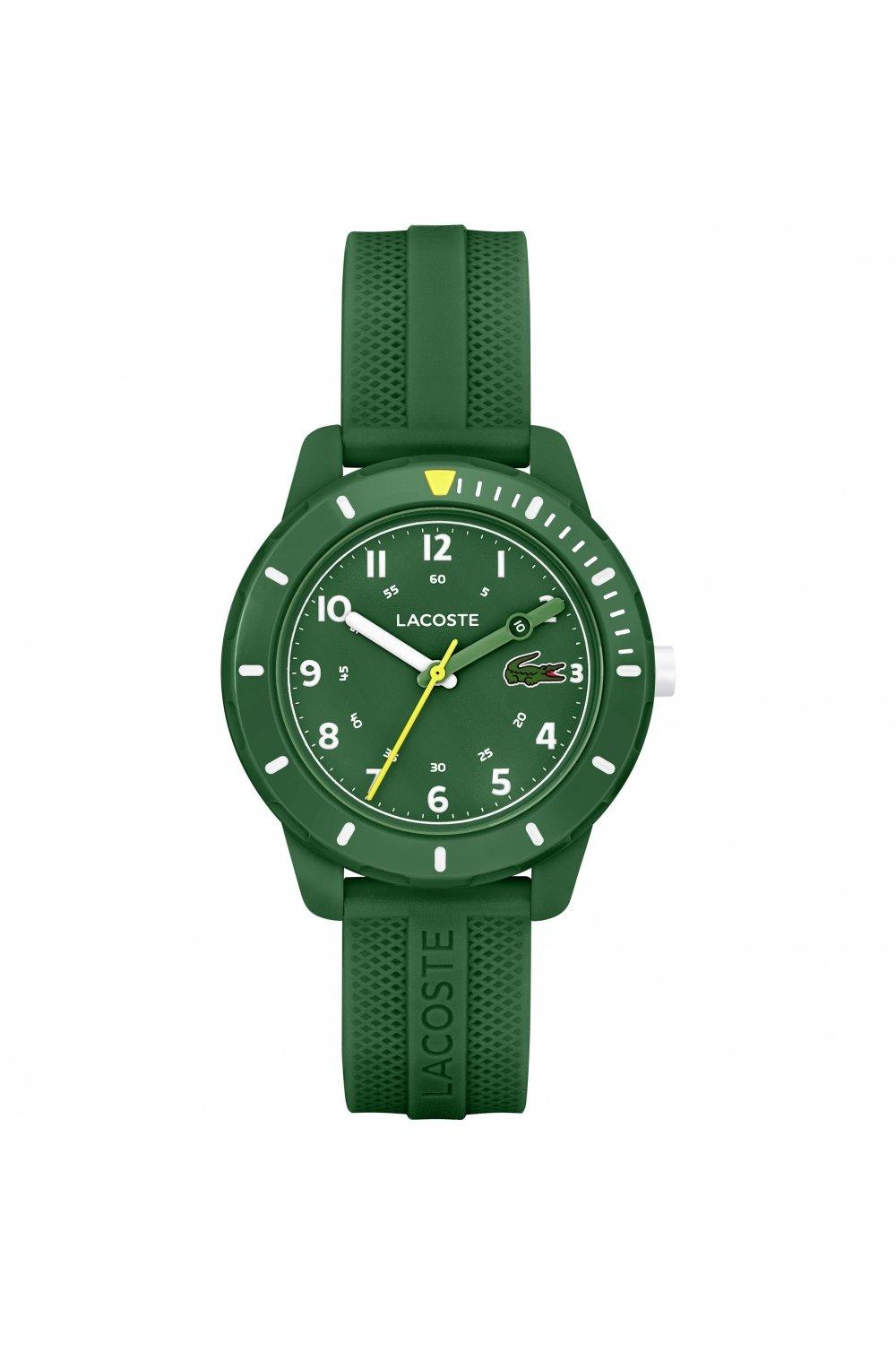 Модные аналоговые кварцевые часы из алюминия для мини-тенниса - 2030055 , зеленый Lacoste