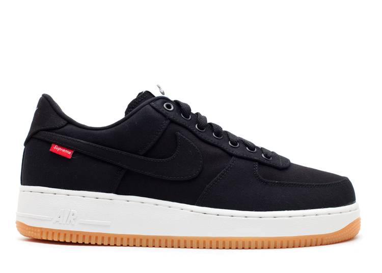 

Кроссовки Nike SUPREME X AIR FORCE 1 LOW PREMIUM '08 NRG 'BLACK', черный