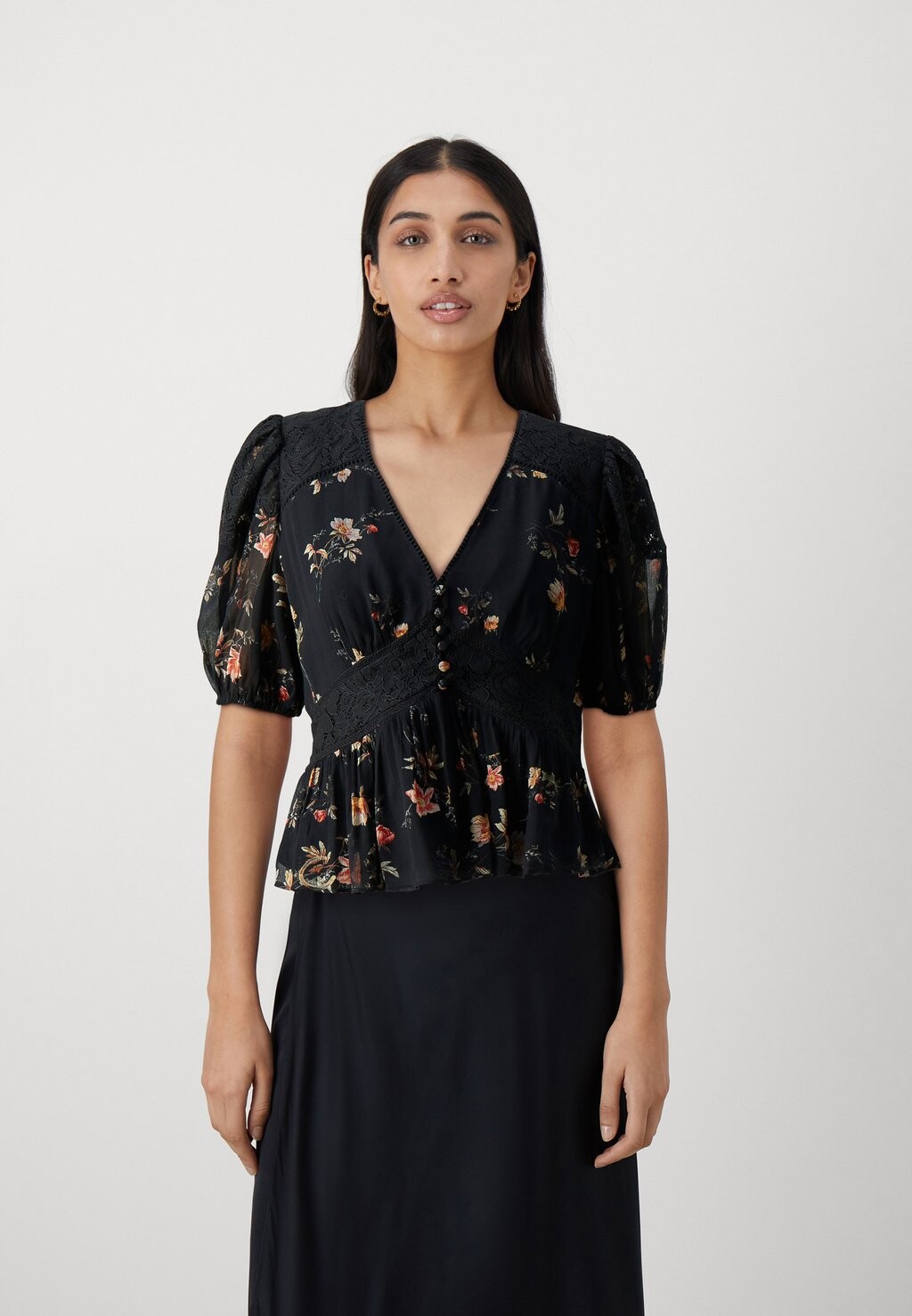 

Блузка DINAH TANANA AllSaints, черный