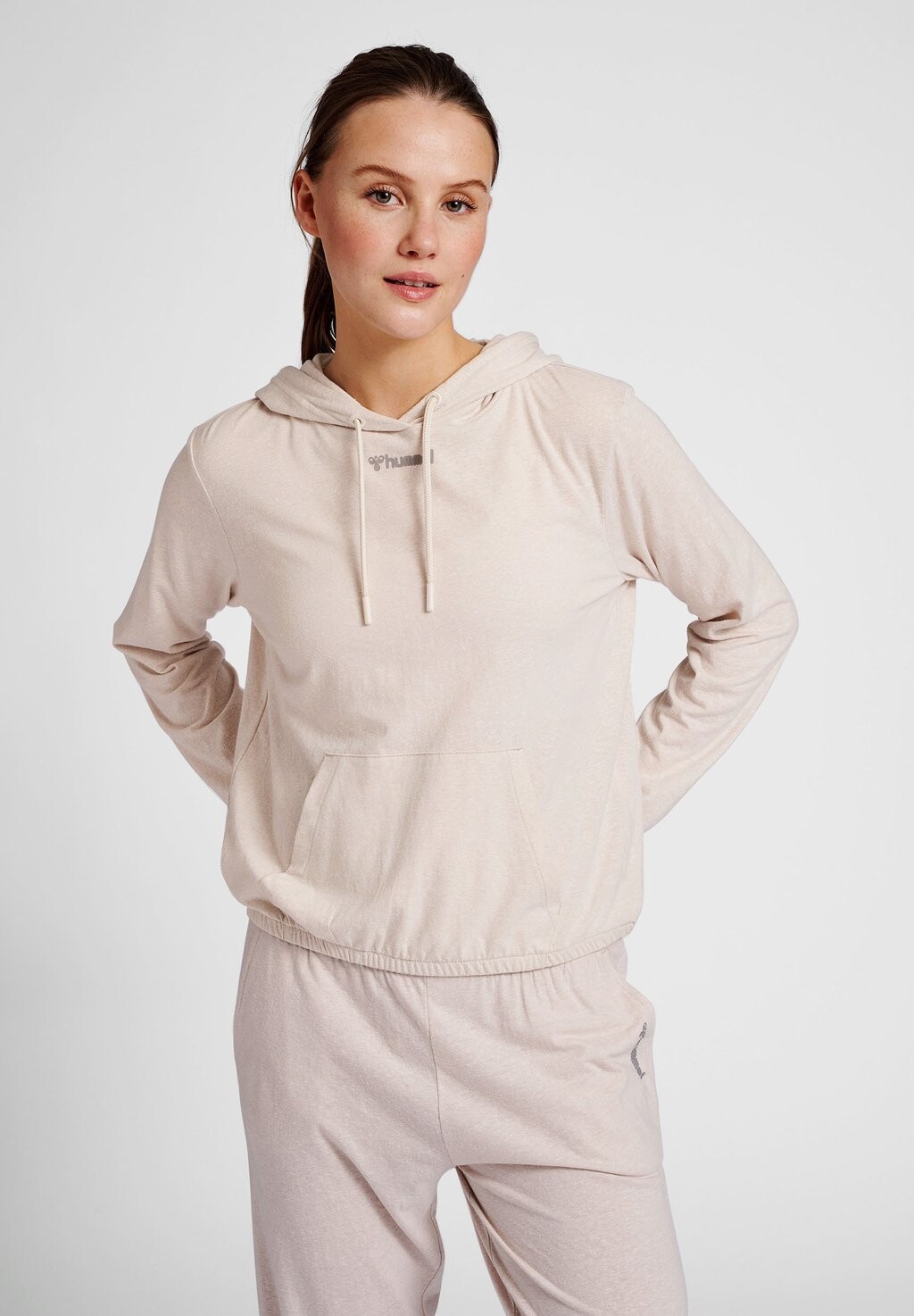 

Толстовка с капюшоном Hummel, бежевый