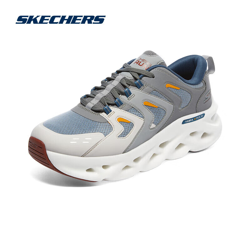

Кроссовки мужские на мягкой подошве Skechers для бега, серый/синий