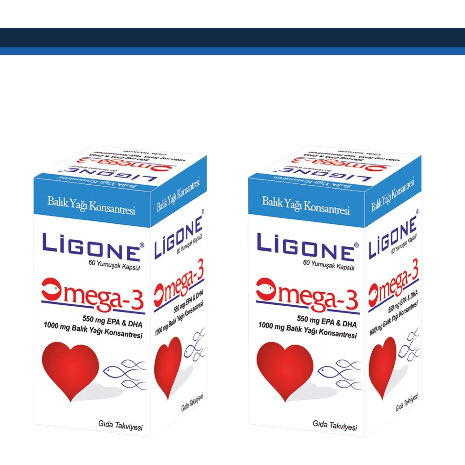 Мягкие капсулы Newdrog Ligone Omega-3, 2 шт