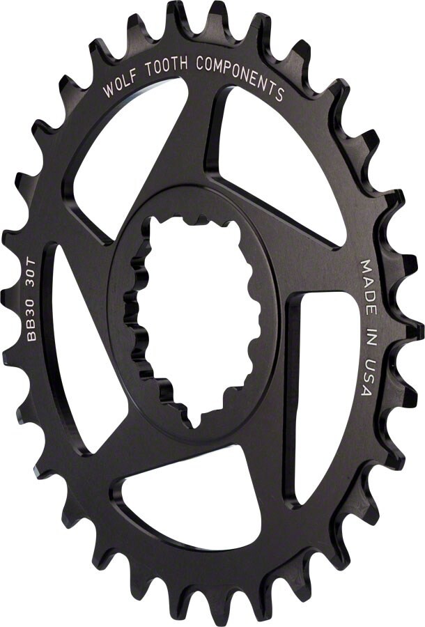 

Звездочка прямого монтажа — короткий шпиндель BB30 Wolf Tooth Components, черный
