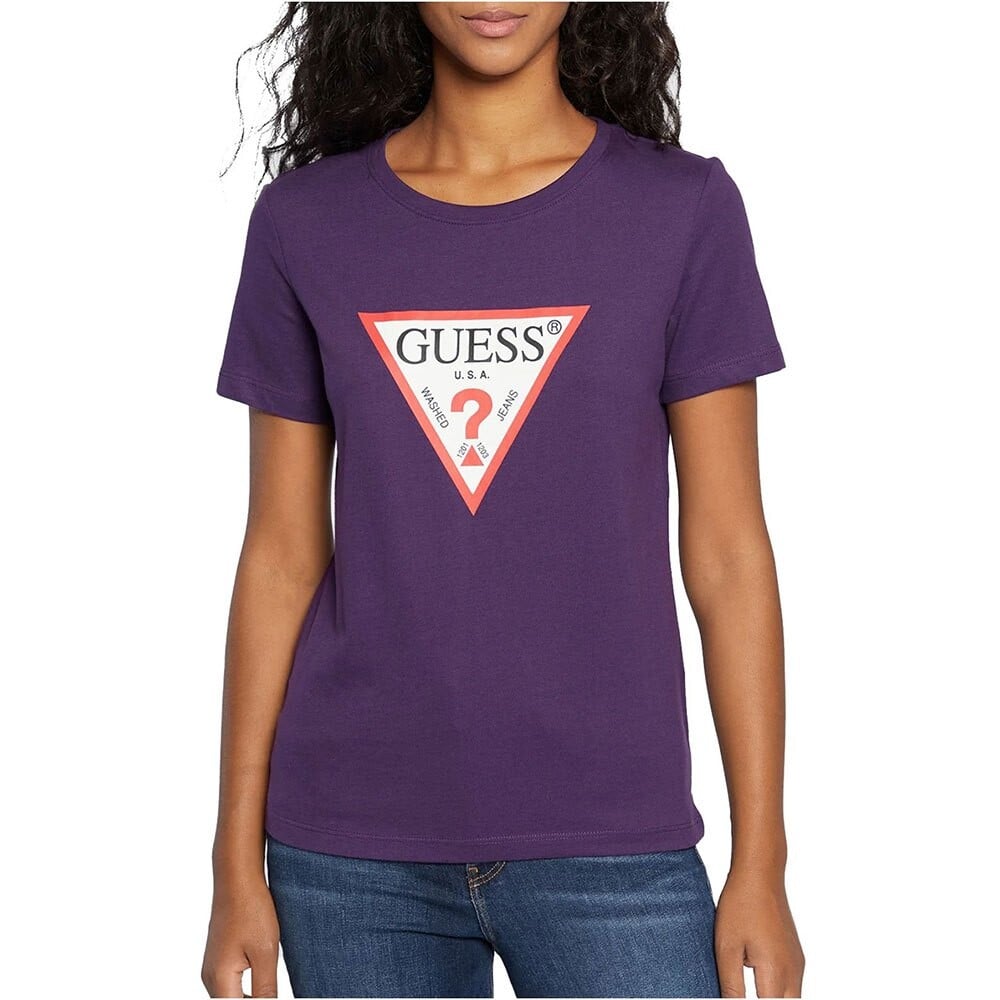 

Футболка Guess W1YI1B I3Z11 Short Sleeve Crew Neck, фиолетовый