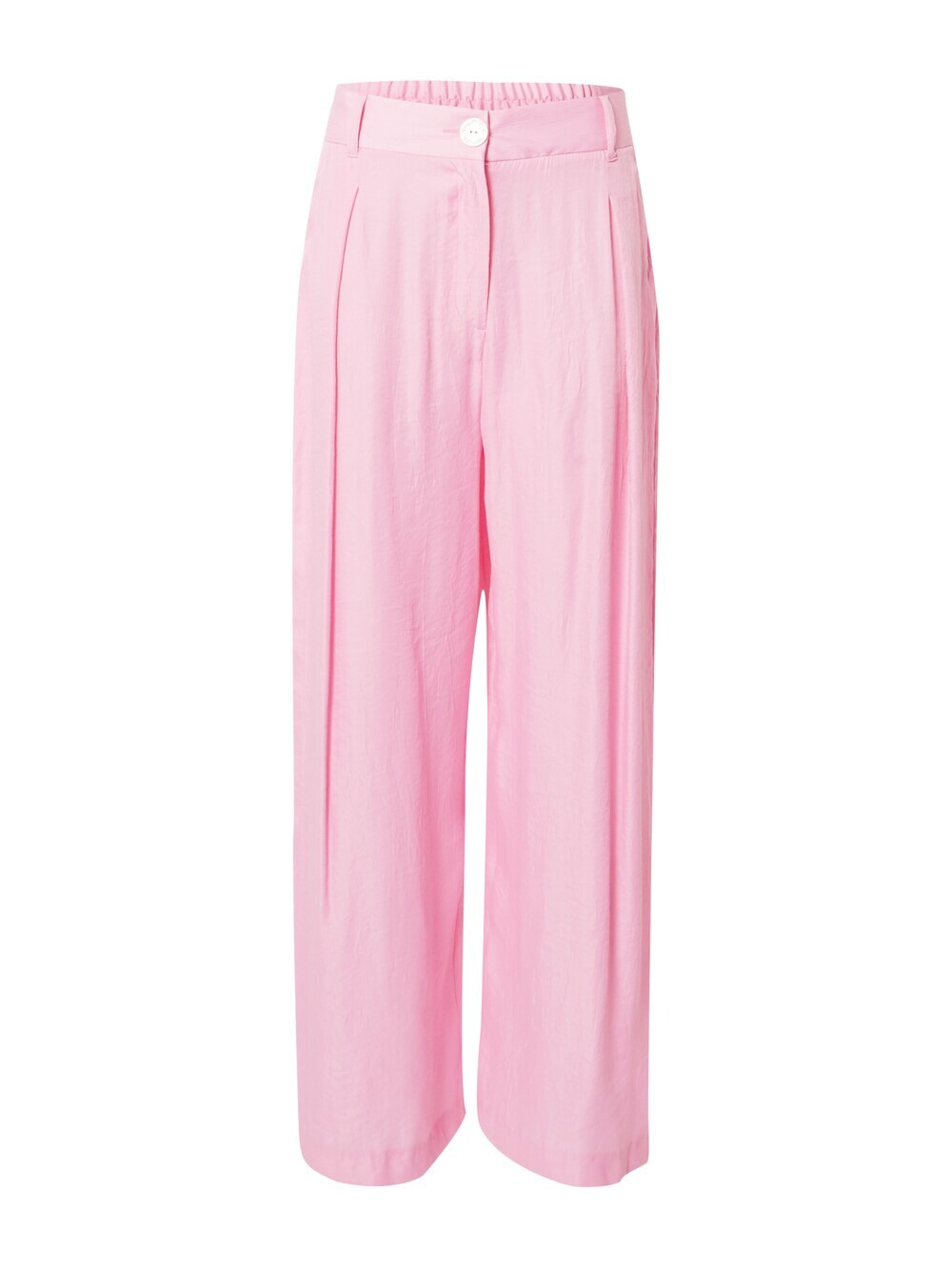 

Широкие брюки со складками спереди River Island, розовый